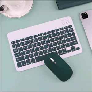 Alfa MEC Tüm Cihazlara Uyumlu Akıllı Taşınabilir Şarj Edilebilir Kablosuz Bluetooth Klavye + Mause