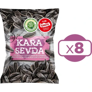 Kara Sevda Ay Çekirdeği 225 gr Tuzsuz x 8 Paket (2 Kg)
