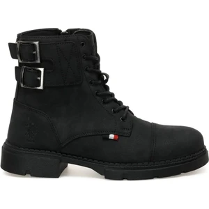 U.S. Polo Assn. Petros Erkek Bot Postal Ayakkabı Siyah V2