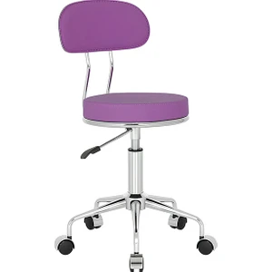 White Furniture Arena Küçük Arkalıklı Tekerlekli Tabure