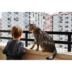 Uzman Güvenlik Filesi Balkon Filesi 2,5X2M Çocuk Güvenlik Filesi Çocuk Koruma Filesi Güvenlik Filesi Güvenlik Ağı (Göz Aralıkları 5cm)