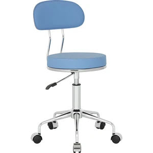 White Furniture Arena Küçük Arkalıklı Tekerlekli Tabure