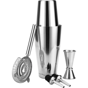 Saygın Shaker Kokteyl Seti, Kokteyl Hazırlama Seti, Shaker Seti, Bar Boston Shaker Set 5 Parça