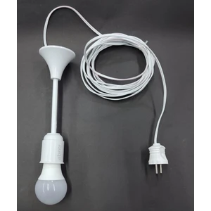 10 Metre 2x0.75 Kablolu Fişli Duylu Ampül Dahil Seyyar Lamba Uzatma Kablolu Tak Çalıştır Tamir Işığı