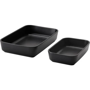 IKEA Lyckad Fırın Servis Kabı - 2 Adet - Koyu Gri