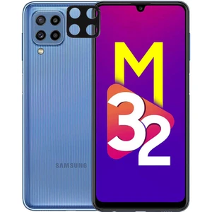 Samsung Galaxy M32 Uyumlu Kamera Lens Koruyucu Tam Kaplayan Kavisli Kamera Lens Koruyucu