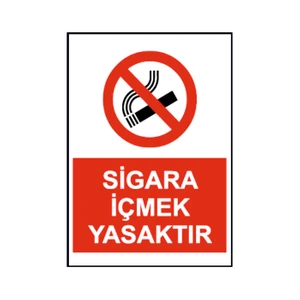 Duvar Hediyelik Sigara Içmek Yasak Uyarı Levhası