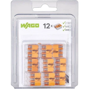 Sava-Wago 221-413/996-012 Çok Amaçlı 3'lü Buat Klemensi 12'li