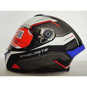mt Kask mt Thunder 4sv Jerk B7 Matt Blue - Iç Güneş Vizörlü - Şefaf Dış Vizörlü