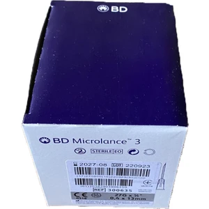 Bd Microlance Gri İğne Ucu 27 G x 1/2 0,40 x 13MM 100'lü