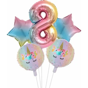Çıtı Pıtı Store Gökkuşağı Ünikorn Balon Set