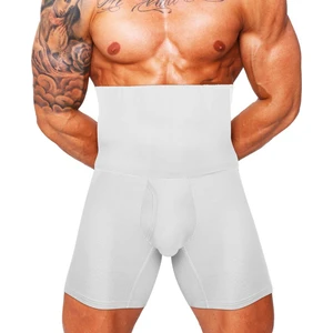 Erkek Göbek Düzleştirici Sıkılaştırıcı Yüksek Bel Silikonlu Boxer Korse