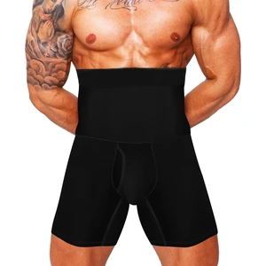 Erkek Göbek Düzleştirici Sıkılaştırıcı Yüksek Bel Silikonlu Boxer Korse