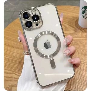 iPhone 11 Pro  Kılıf Magsafe Şarj Özellikli Kamera ve Lens Korumalı Esnek Silikon Dempre Case