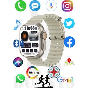 Rabbit Store Akıllı Saat Konuşma Özellikli Watch 8 Ultra 49MM Amoled Ekran