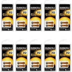 Duracel Activair 312 Numara Kulaklık Pili 60'lı & 10 Paket -Toplam 60 Adet Pil