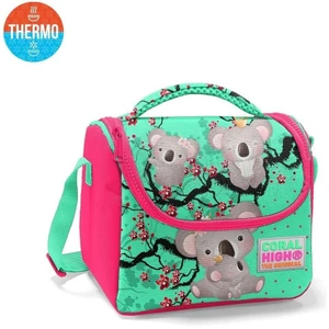 Coral High Kids Su Yeşili Neon Mercan Koala Desenli Thermo Beslenme Çantası 11713