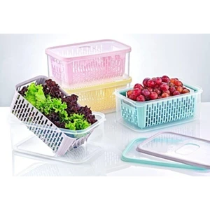 Bee Home Süzgeçli Saklama Kabı 3,5 Lt Ak-509 Süzgeçli Saklama Kabı