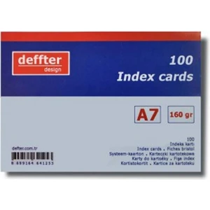 Index Kartı A7 Beyaz Düz