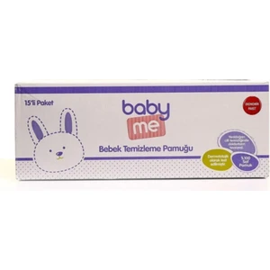 Baby Me Organik Bebek Alt ve Vücut Cilt Temizleme Pamuğu Ekonomik -Anne Bebek Bakım-Bebek Bezi-Islak Mendil