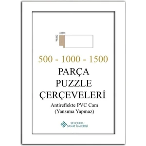 As Ticaret Puzzle Çerçevesi 30 mm 48X68 cm (1000'LUK) Beyaz