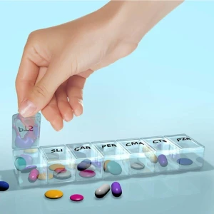 Ilaç Saklama Kutusu, Haftalık Ilaç Saklama Kabı, 7 Gün Ilaç Kutusu