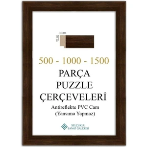 As Ticaret Puzzle Çerçevesi 30 mm 60X85 cm (1500'LÜK) Kahverengi