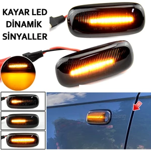 A3 8p Kayar LED Çamurluk Sinyalleri - A3 Kayar LED Yan Sinyal