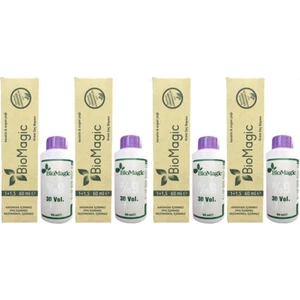 Biomagic Organik Amonyaksız Saç Boyası (Açık Küllü Kumral-8.72 )+Oksidan (4 Adet)