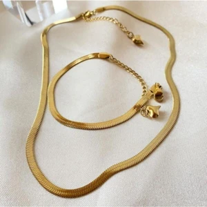 Asen Çelik Italyan Çelik Kolye ve Bileklik Set