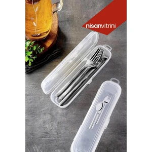 Gondol Plastik Çatal Kaşık Bıçak Saklama Kutusu Gondol