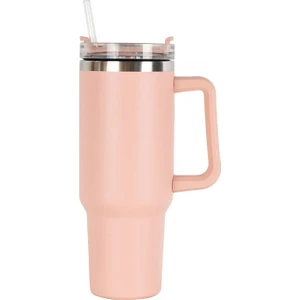 40OZ Kulplu Taşınabilir Araba Bardağı - Pembe (Yurt Dışından)