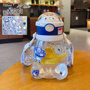 Çıkartmalı 700ML Plastik Çocuk Su Şişesi (Yurt Dışından)