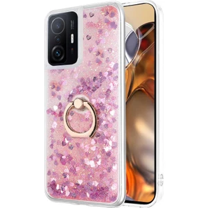 Xiaomi Mi 11T Kılıf Glitter Liquid Holder Pembe