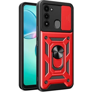 Tecno Spark 8c Kılıf Impact Resistant Kırmızı