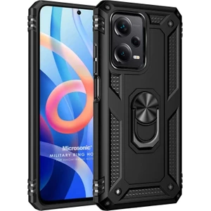 Xiaomi Poco X5 5g Kılıf Military Ring Holder Siyah