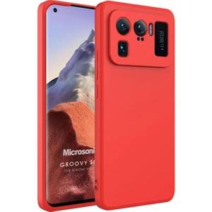 Xiaomi Mi 11 Ultra Kılıf Groovy Soft Kırmızı
