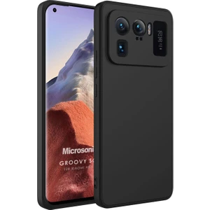 Xiaomi Mi 11 Ultra Kılıf Groovy Soft Siyah