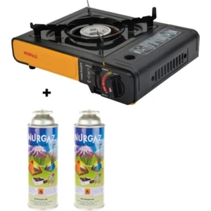 Ng 501 Tekli Portatif Ocak Siyah+ 2 Adet Kartuş Ng