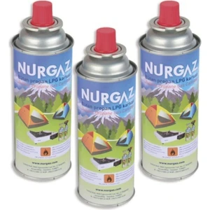 Valfli Gaz Kartuş Seti 220GR 3 Adet %30 Propan %70 Butan Güvenli Kullanım