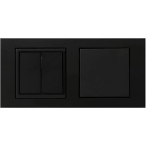 Grano Siyah Anahtar + Komütatör (Ikili) Anahtar Set