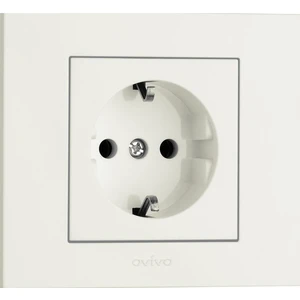 Grano Beyaz Topraklı Priz Ovivo Beyaz Topraklı