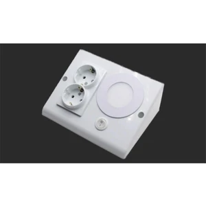 Inteknoloji Mutfak Dolap Altı Tezgah Prizi LED Spot (Beyaz) Işık Rengi Beyaz