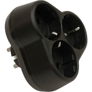 Topraklı Üçlü Siyah Yonca Priz