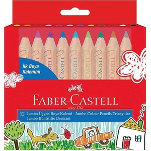 Faber Castel L 12'li Jumbo Üçgen Boya &quot;ilk Boya Kalemim&quot; Set / 5171000004000