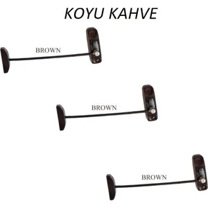 Çelik Halatlı Pvc-Pencere Çocuk Emniyet Kilidi ( Koyu kahve ) 100 Adet.