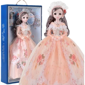 Secak Satess 60CM Barbie Bebek Kutulu Oyuncak Seti - Turuncu (Yurt Dışından)