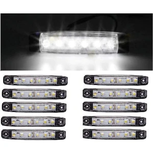 EC Shop Emr Dorse Parmak Lamba 12 -24 Volt 6 Ledli Beyaz Renk 10 Adet Parmak LED Dorse Kamyon LED Lamba Beyaz