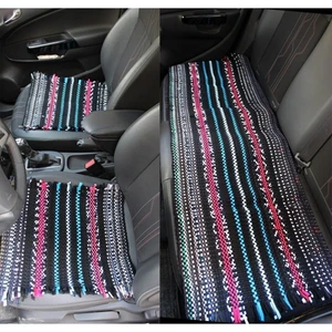 EC Shop Point Oto Koltuk Serme Kilim Minder Siyah Beyaz 3 Lü Set
