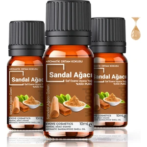 Sandal Ağacı Esansiyel Yağ Oda Kokusu 3 Adet 10ML Set Aromatik Buhardanlık Difüzör Uçucu Yağ